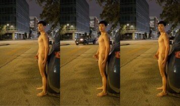 เป็น outdoor ที่กล้าและบ้าที่สุด แก้ผ้าหมดยืนชักว่าวอยู่ริมถนน รถขับผ่านก็เห็นจะๆ ส่งยิ้มกันไปเลย เงี่ยนกว่านี้มีอีกไหม แถมหน้าตาก็หล่อมากด้วยนะ
