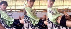 เอสคูณสองมาชักว่าวในคอกวัว ดูเหมือนพี่วัวจะแอบมอง น้ำแตกโชว์เลยครับ เงี่ยนควยมากเลย